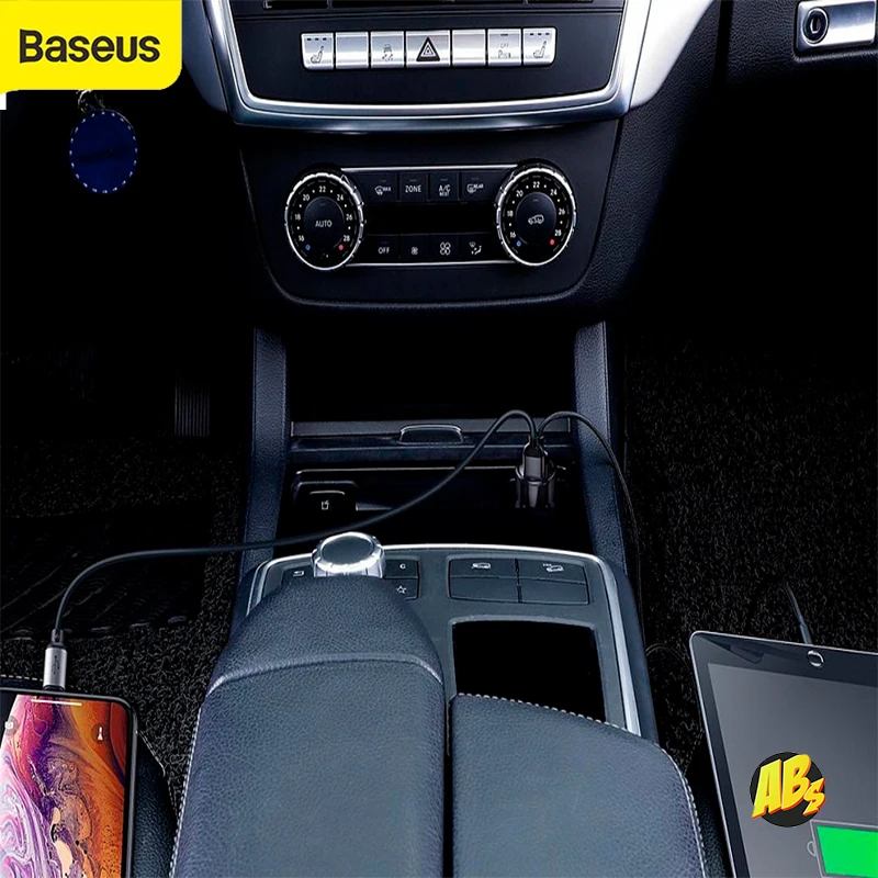Baseus автомобильный зарядный адаптер 6А 45Вт USB A - C Magic Series Dual ЗУ зарядка устройство
