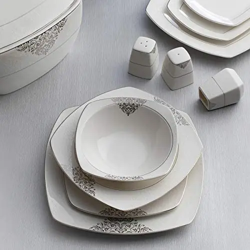 

Emsan Yasemin 60 Pieces 12 Man Dinner Set Platinum