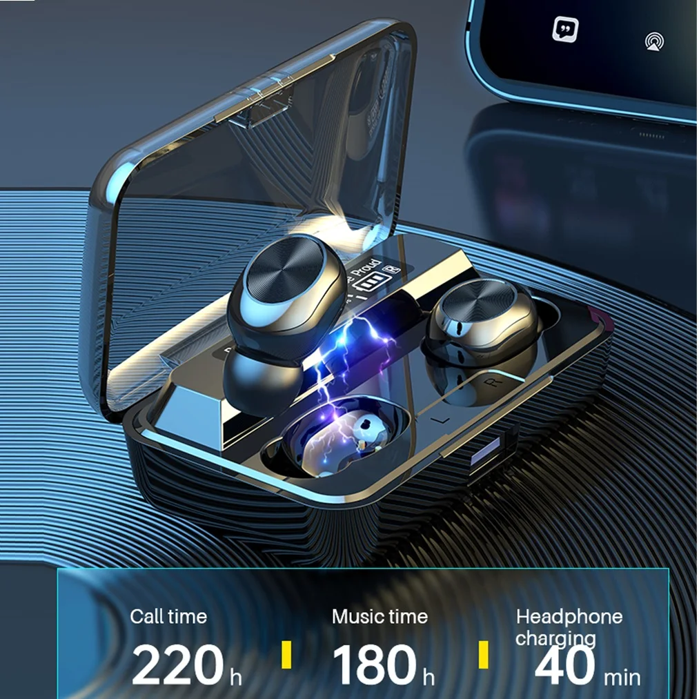 TWS-наушники G03 с поддержкой Bluetooth и сенсорным управлением | Электроника