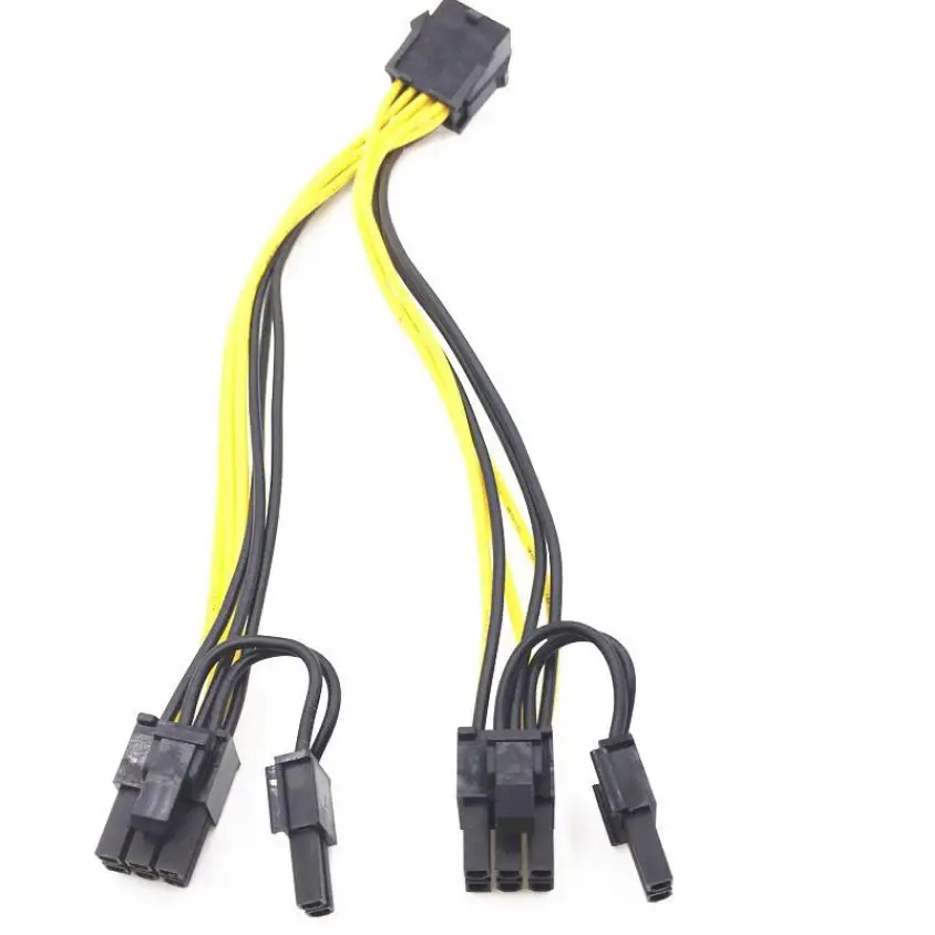 

PCI-Express PCIE 8 Pin to Dual 8 (6+2) Pin Power Splitter Cable CPU Graphic Video Card Adapter Power Supply Cable 20cm