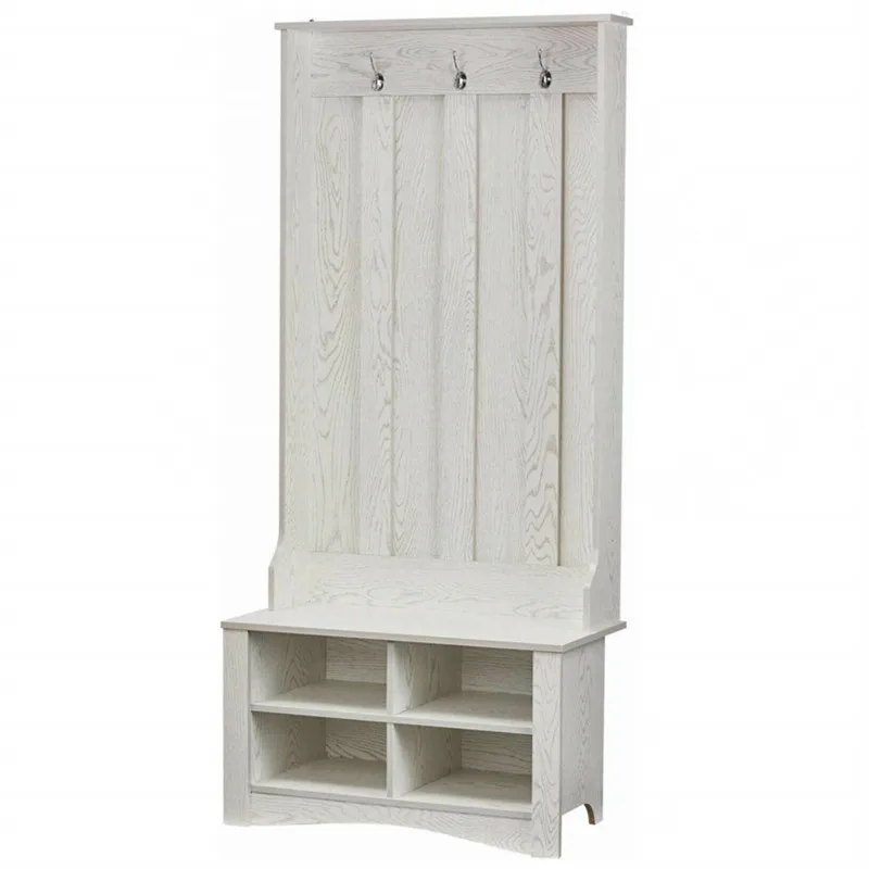 Деревянная вешалка для пальто 70 дюймов верстак обуви с деревьями прихожей