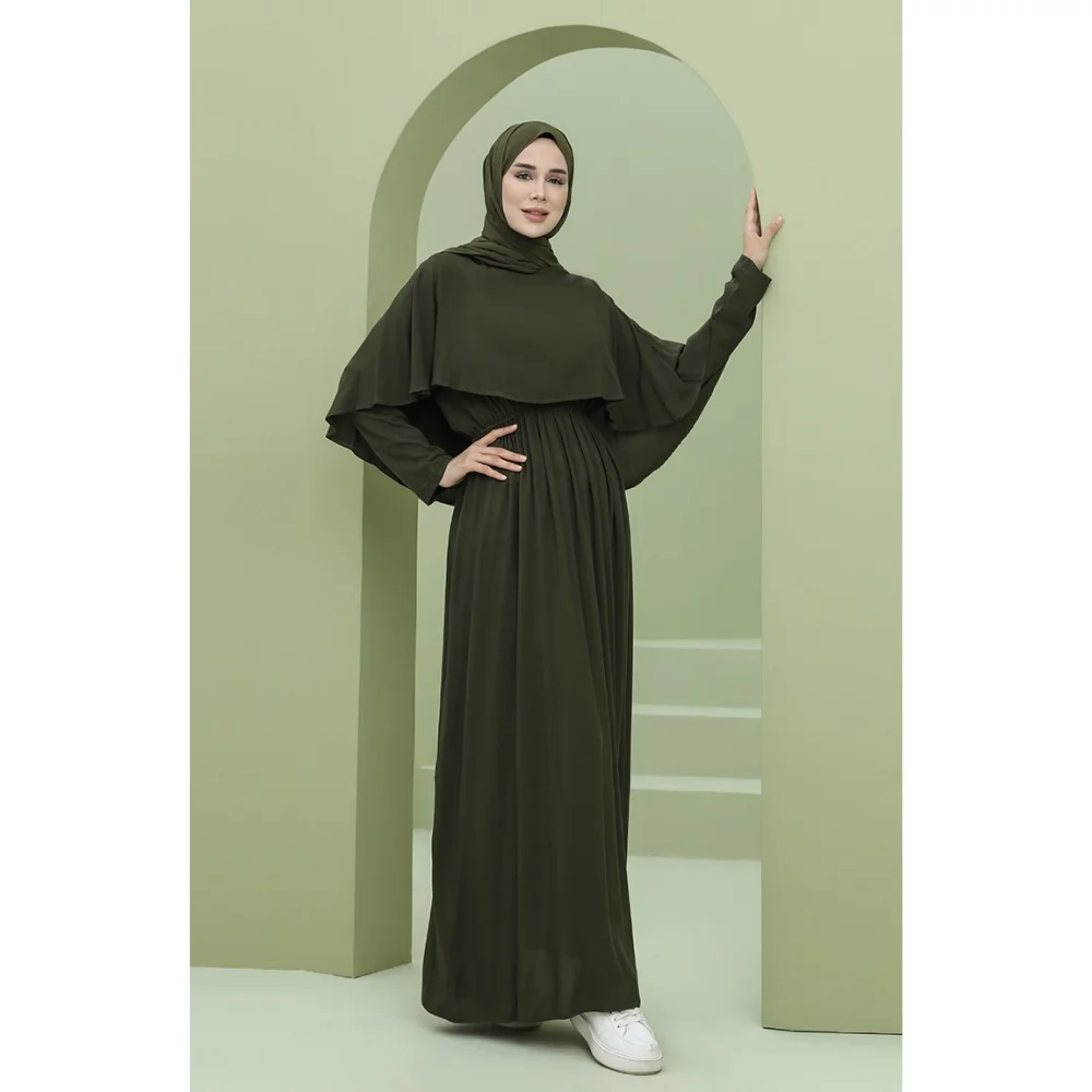 Allerli Pleated Dress Trend Fashion Fast Delivery Turkish Product muslim dress women african dresses for women abaya kaftan long
