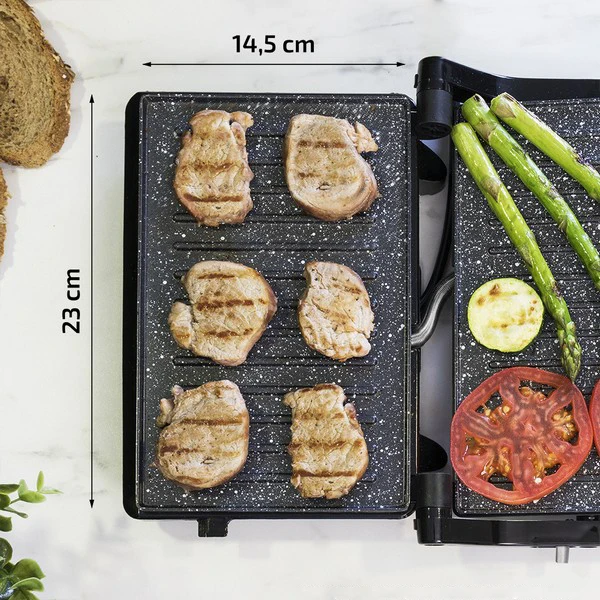 Электрический Барбекю Cecotec Rock'nGrill 750 полностью открытый Вт черный