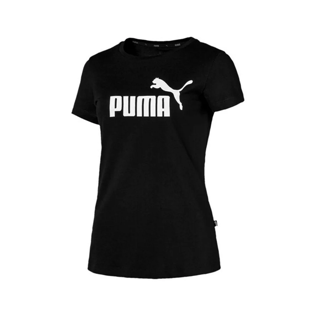 Черная Женская Повседневная футболка 58328001 Ess Logo Tee | Мужская одежда