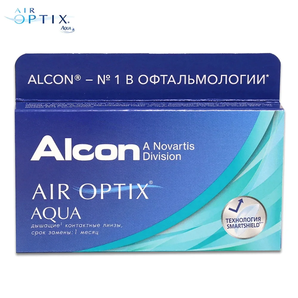 Контактные линзы Air Optix Aqua(6 шт) R: 8.6
