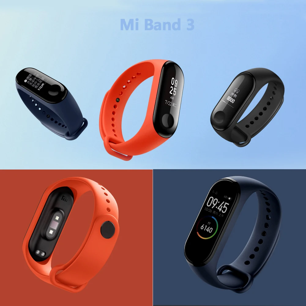 Для Xiaomi mi ремешок 4 Смарт аксессуары замена Водонепроницаемый Двойной Цветной