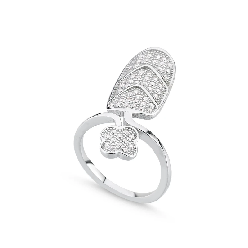 

Серебро 925 пробы циркон, камень, ноготь кольцо