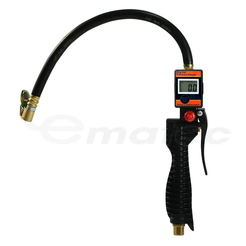 

LEMATEC Grip-type Lightweight Electric Tire Inflator with digital pressure gauge Air Tool Tire Care Taiwan Made