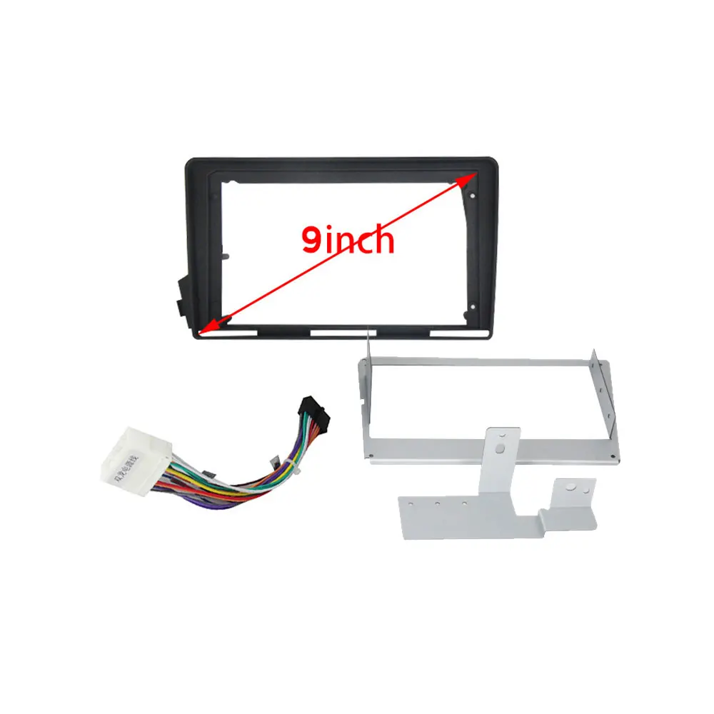 9-дюймовый для SSangyong Actyon Kyron 2005-2013 рамка без кабеля аудиоадаптер комплекты отделки