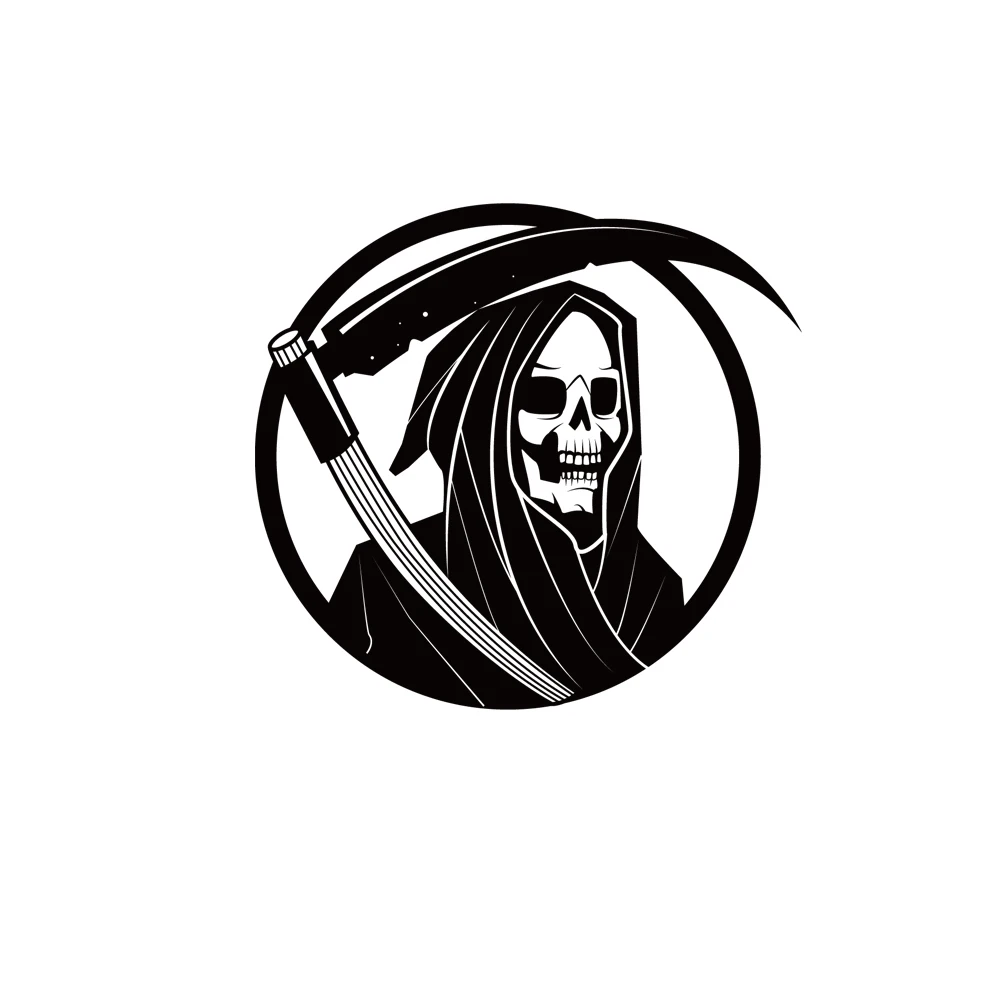 

Car Full Body Die-Cut Vinyl Stickers Waterproof Sun-proof Car Personalized Decorative Accessories Skull with Hook Decals.