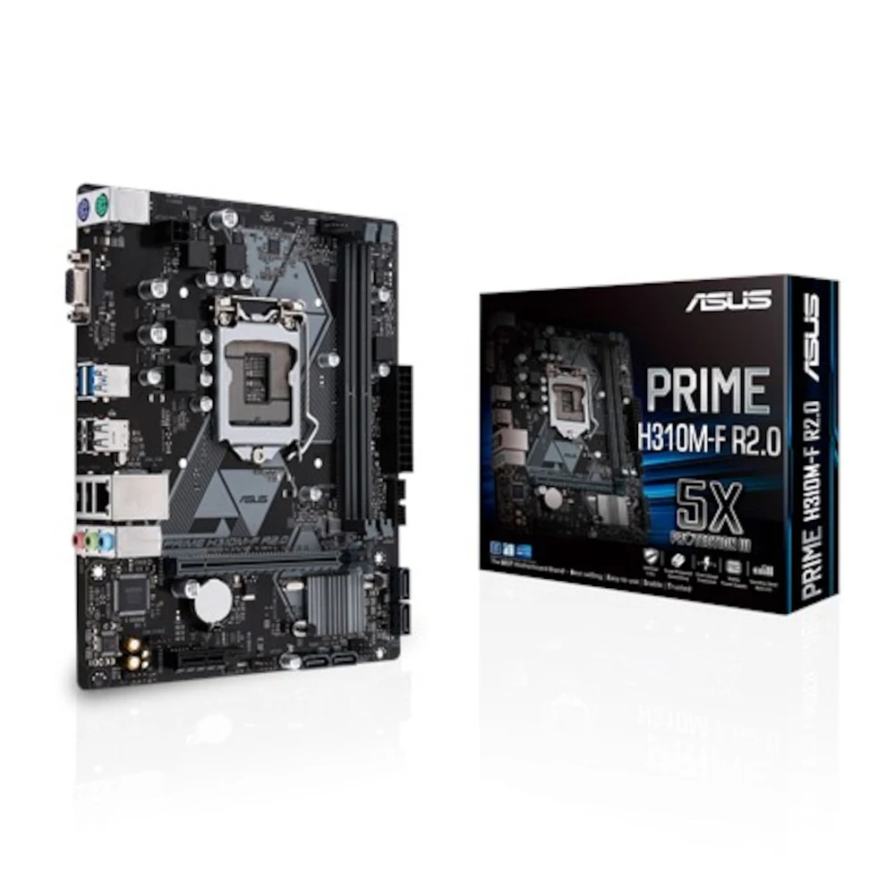

ASUS Original PRIME H310M-F R2.0 MOTHERBOARD INTEL LGA-1151 DDR4 2666MHZ SATA 6GBPS USB3.1 GEN1 SUPPORT