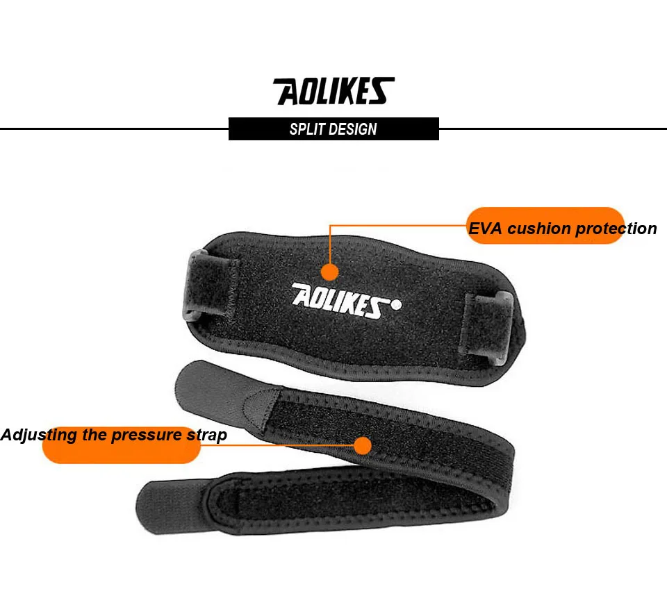 AOLIKES 1 шт. регулируемая, баскетбольная теннис Гольф Локоть Поддержка Golfer ремешок налокотники боковой боли синдром эпикондилит