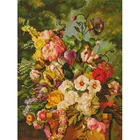 Букет в саду Алмазная мозаика на подрамнике 30х40 см. Белоснежка. 648-ST-S