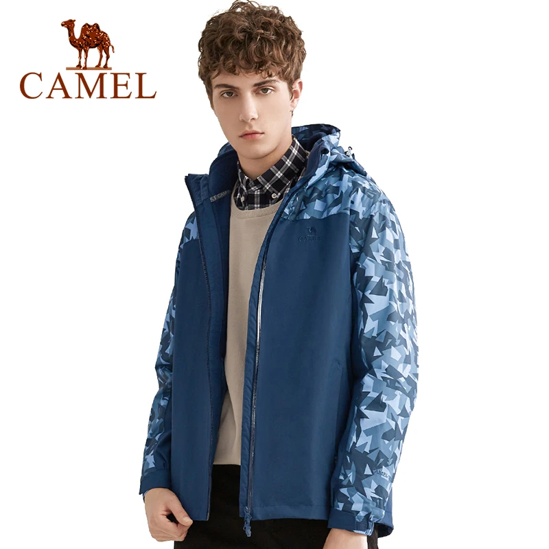

CAMEL Outdoor Tactical Jackets Mens Fleece Jacket Waterproof Windproof Camo Hunting Windbreakers Camping Hiking Jacket Coats