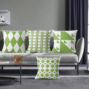 45x45 Linen Pillow Cover Nordic Housse de Coussin Home Decor Geometic Pattern Decorative Pillows for Sofa