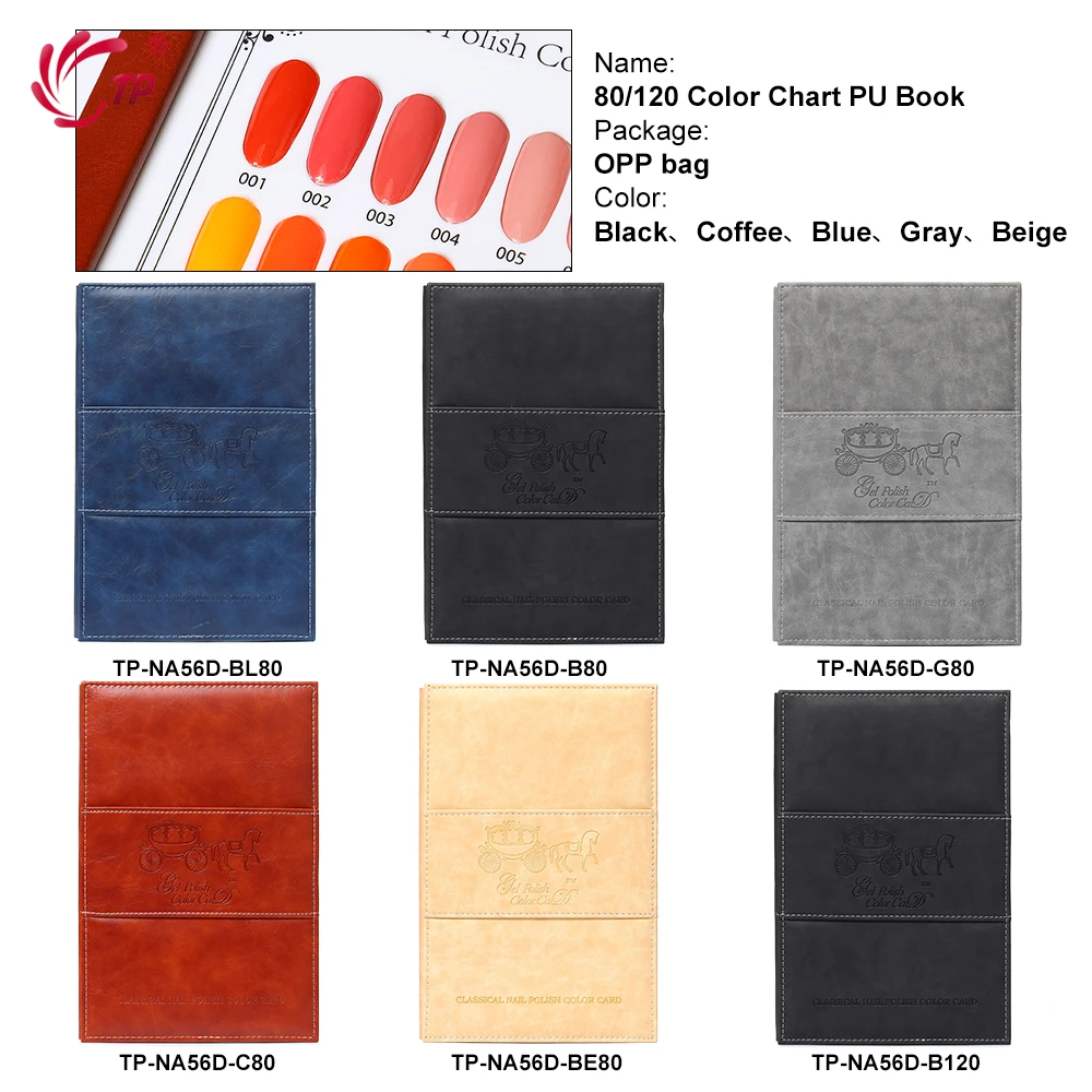 Альбом для нейл-арта TP с текстурой под крокодила 120 цветов акриловым УФ-гель-лаком