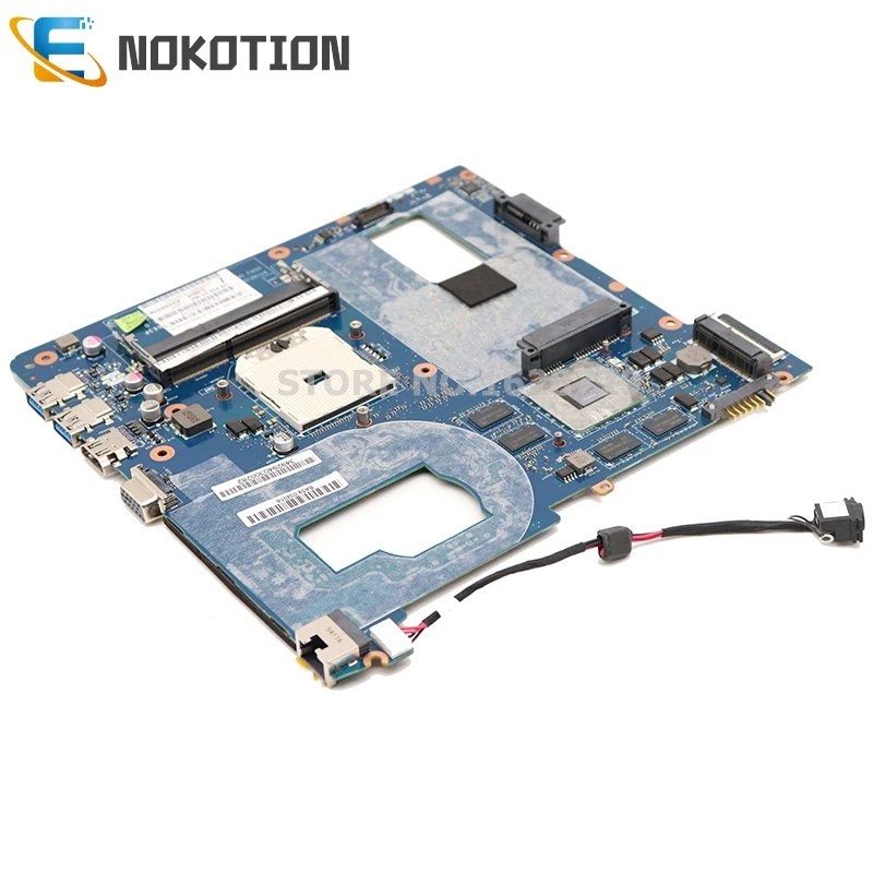 NOKOTION для samsung NP355 NP355C4C NP355V5C Материнская плата ноутбука LA-8863P QMLE4 BA59-03567A BA59-03567B разъем fs1 HD 7600 м GPU