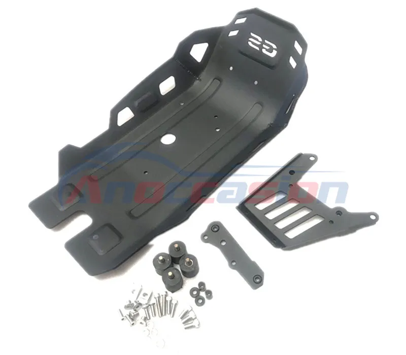 

4mm Aluminum Engine Guard Protector Bash Skid Plate For BMW F750GS F850 GS GSA ADV Adventure 2018-2021 18 19 20 21 Black Silver