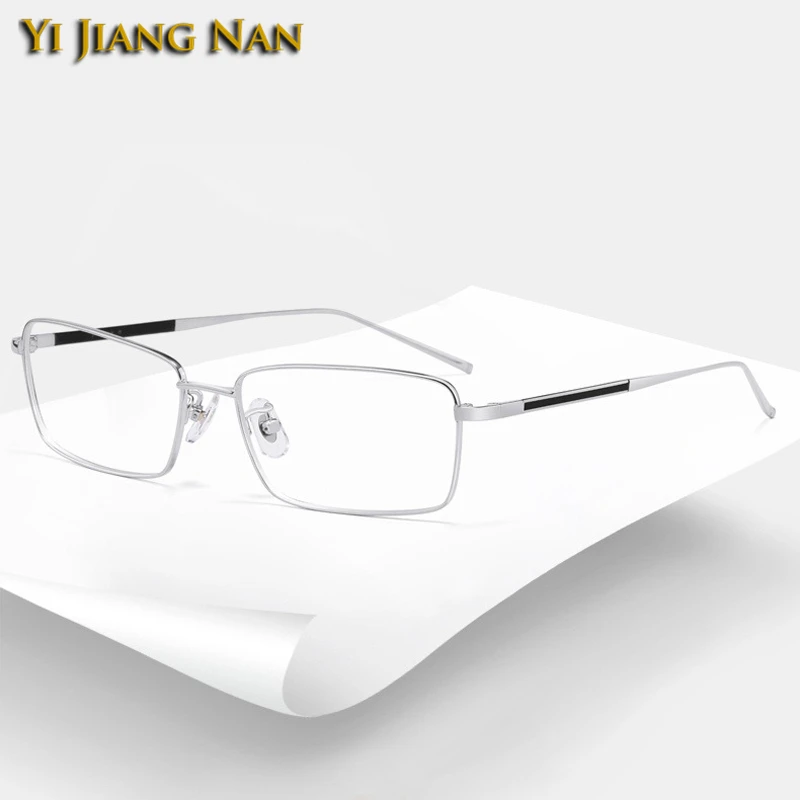Мужские Роскошные очки титановый рецепт квадратные Оправа очков оптические