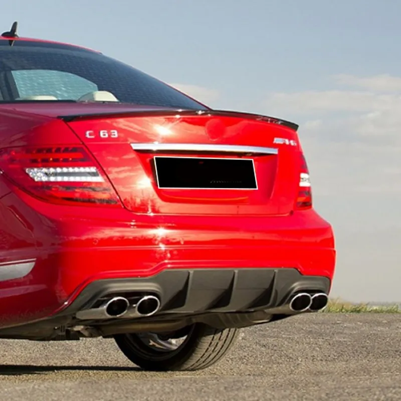 C Class Glossy Black Car Rear 	