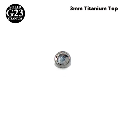 3mm Clear Top 1 шт. G23 титановый CZ кристально чистый& AB драгоценный камень якорь для вшивания в кожу Топ микродермальный Якорь Пирсинг кожи Diver пирсинг ювелирные изделия для тела - Окраска металла: 3mm Clear Top