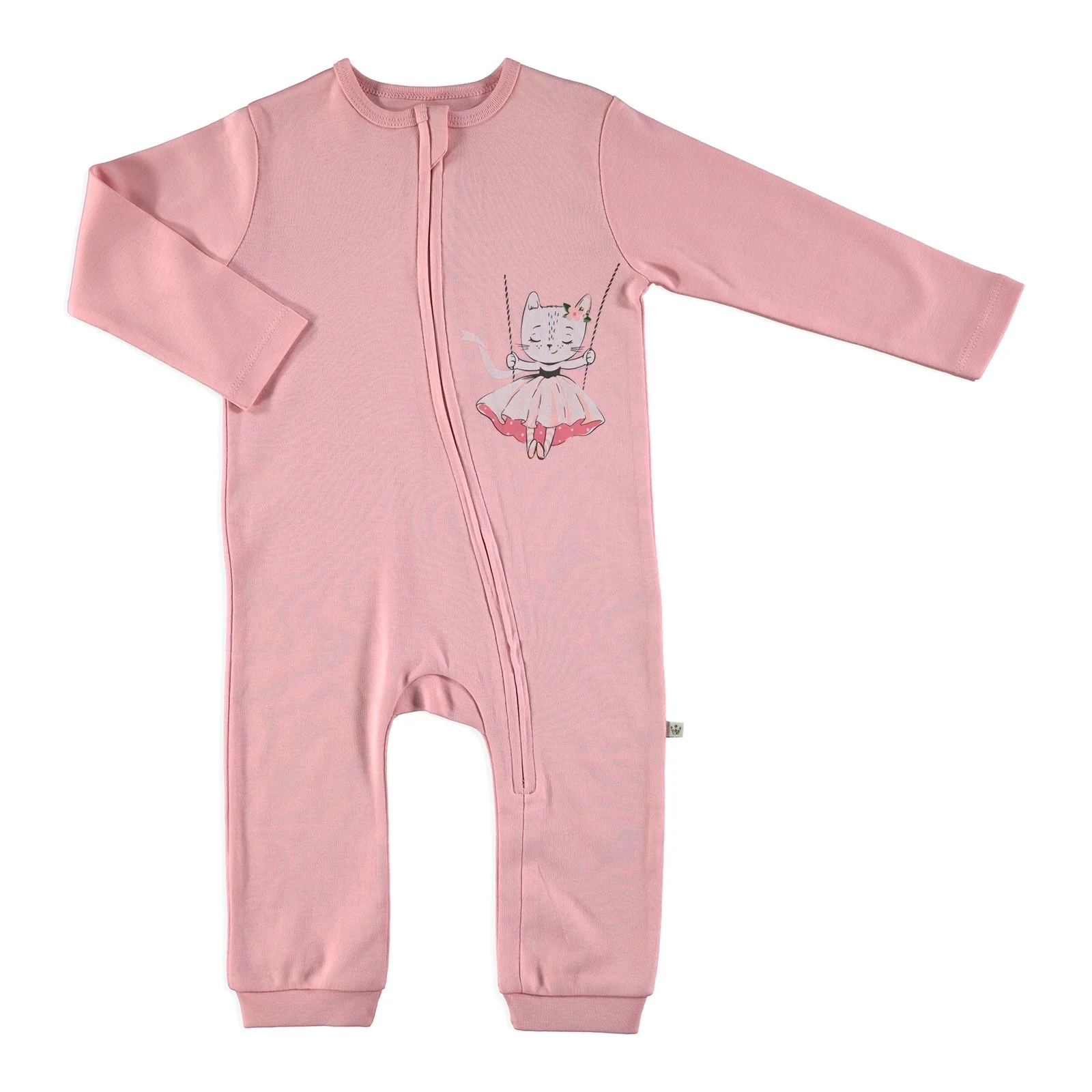 Ebebek/Детский комбинезон на молнии с изображением кота для принцессы| |