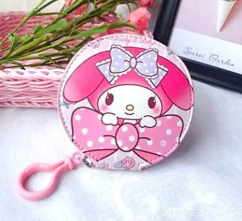 Hello kitty мультфильм pu кожа Монета Сумка Кошелек держатель для наушников ключ сумка XK-0862 - Цвет: 6