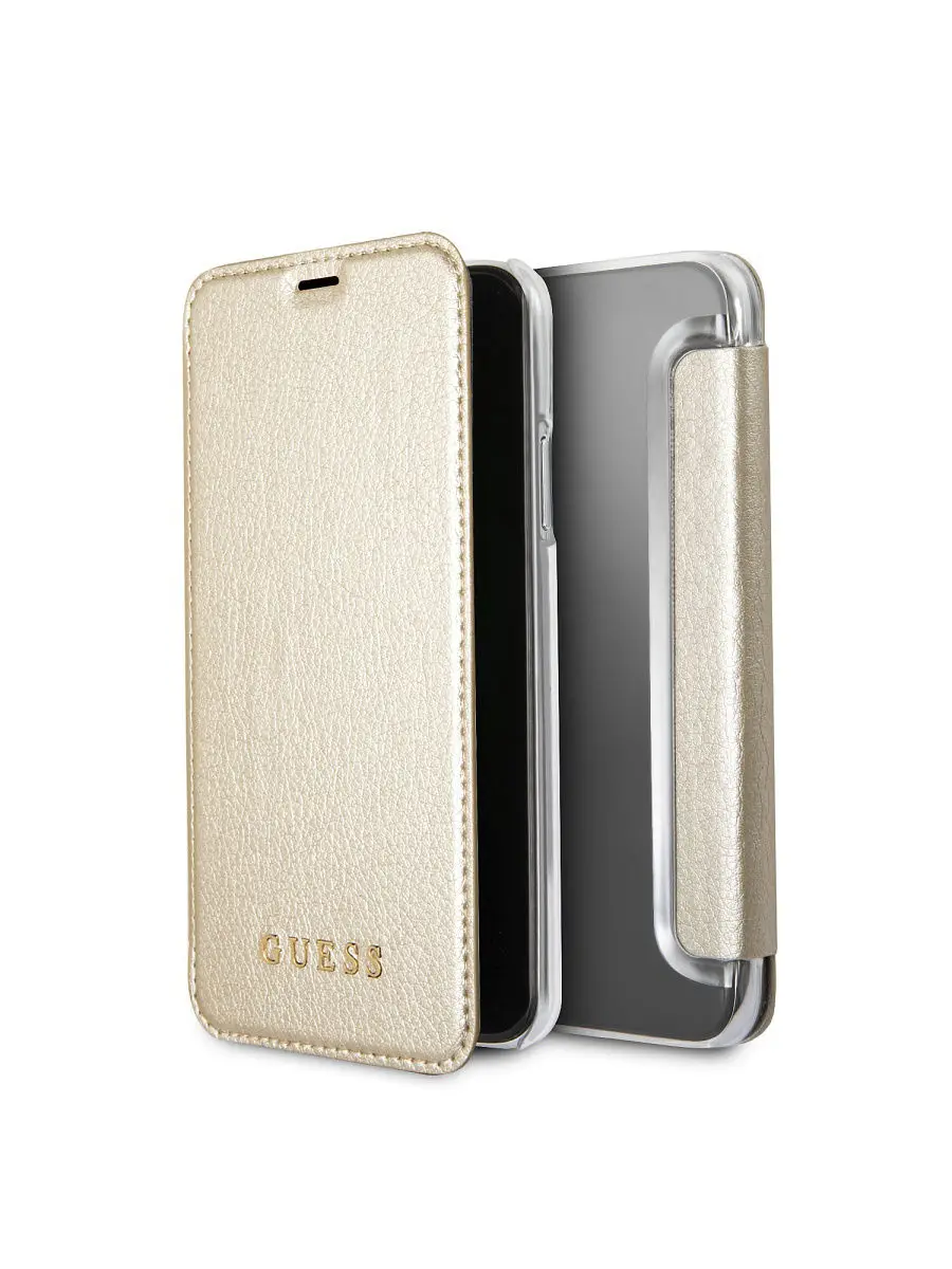 Чехол книжка GUESS Iridescent Booktype PU с откидной крышкой и местом для пластиковых карт iPhone