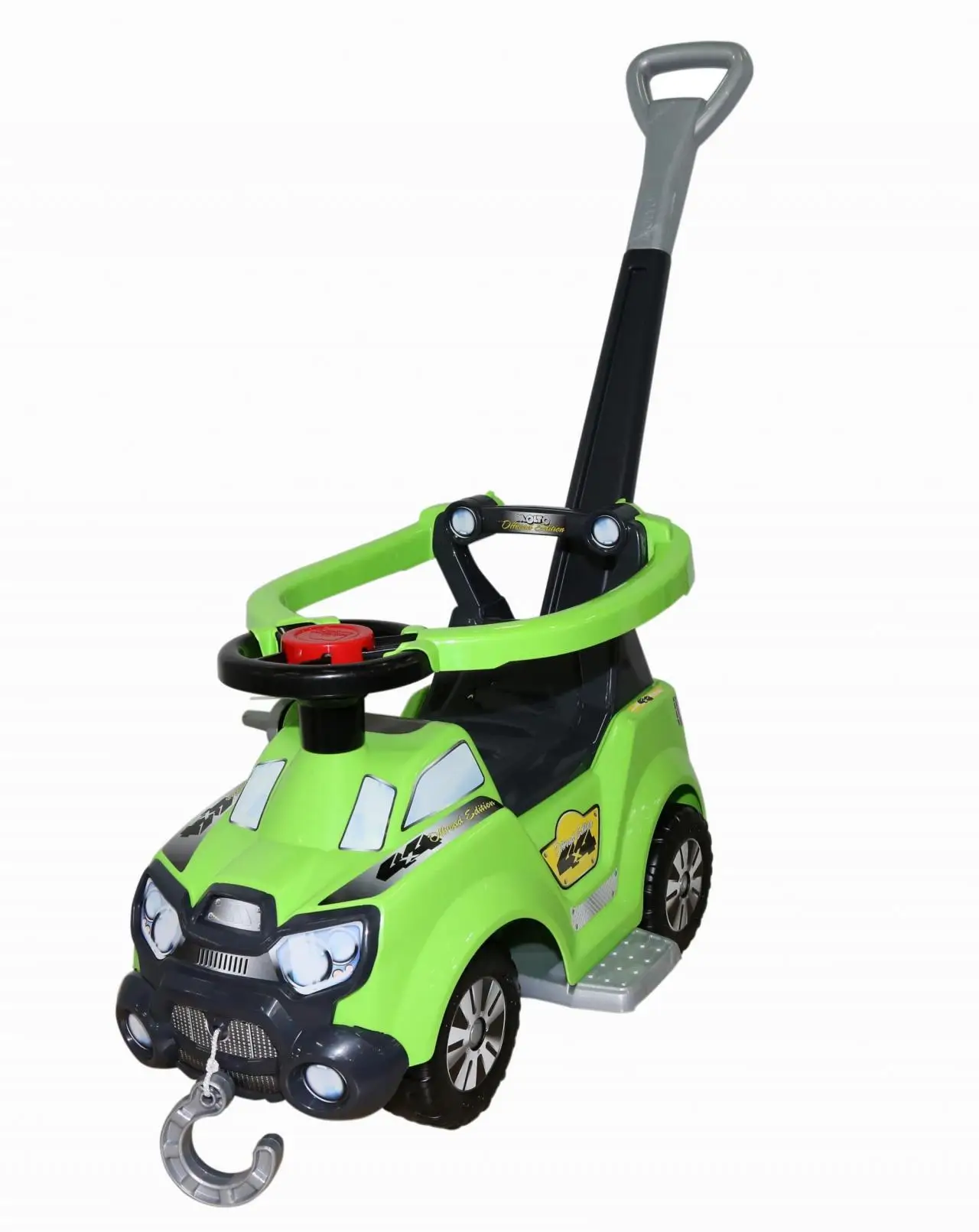 Каталка-автомобиль &quotSokol №5&quot с ручкой подножкой и ограждением | Игрушки хобби