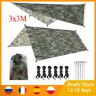 Туристический навес, брезентовый тент, ультралегкий садовый навес, защита от солнца, уличный гамак для кемпинга, водонепроницаемый Камуфляжный укрытие