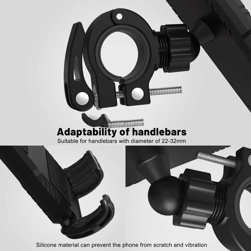 Bikecycle Accessories Adjustable Bike Mobile Phone Holder Navigation Bracket Electric Car Navigation Bracket Adjustable Design