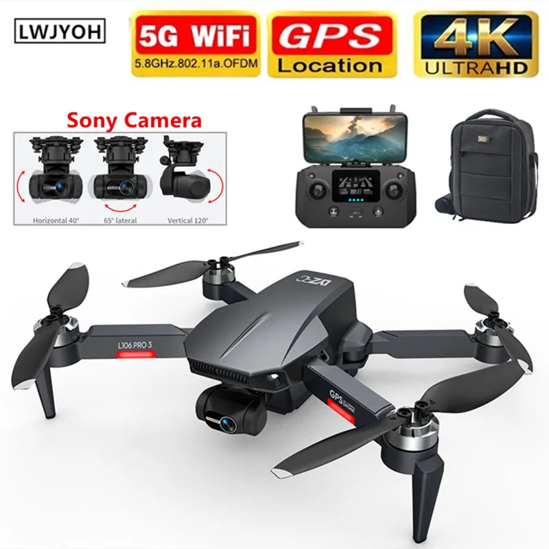 

L160 Pro GPS Drone 4K Camera 5G FPV WiFi With 3-Axis Gimbal ESC 25 Minutes Flight Brushless RC Quadcopter Profesional Dron