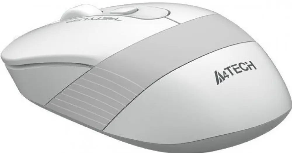 Мышь A4Tech A4 Fstyler FG10 белый/серый оптическая (2000dpi) беспроводная USB (4but) | Компьютеры и