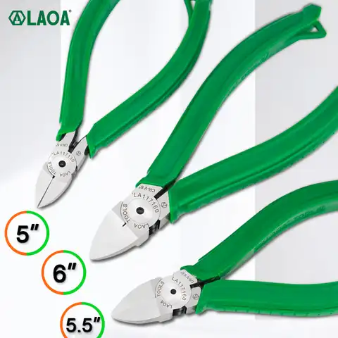 Пластиковые щипцы LAOA Cr-V, кусачки для ювелирных изделий, резцы для электрических проводов