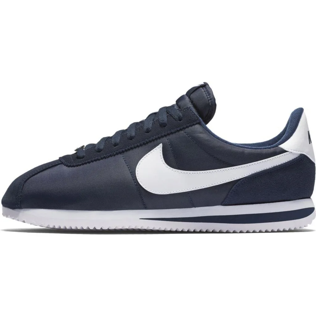 Nike Cortez Базовая нейлоновая мужская темно-синяя/Черная спортивная обувь 8197 | Спорт