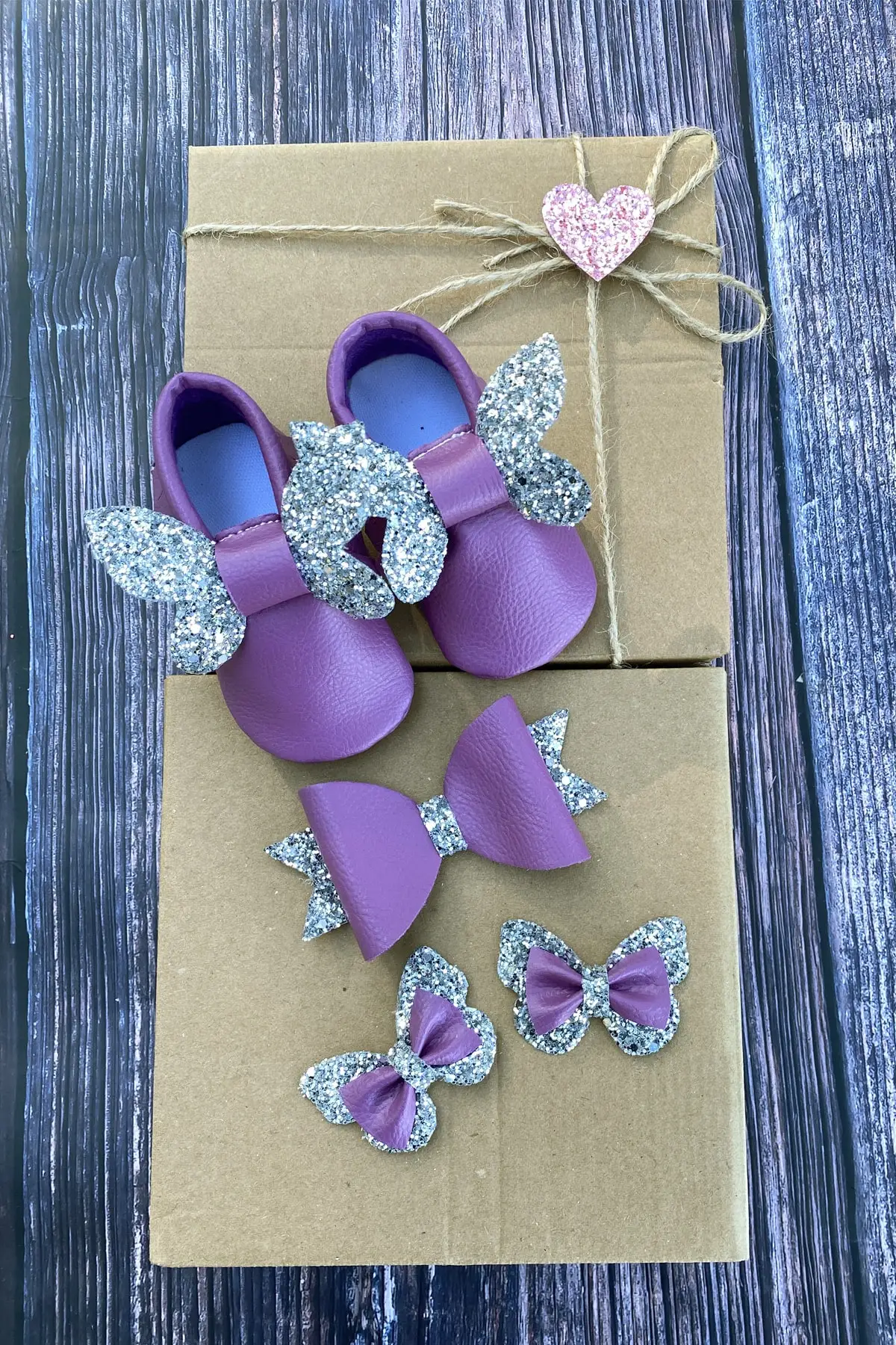 

2021 Orthopedic Baby Moccasin Purple Silver Butterfly And 3-Piece Buckle Set Summer Odorless Does Not Elegant Designer Elegant