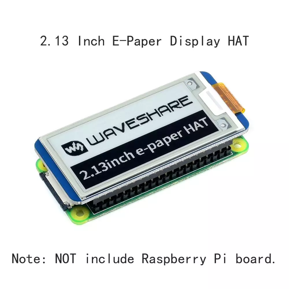 2.13inch E-Paper E ink Display Screen Extension HAT Starter Kit for RPI Raspberry Pi Zero 2 W WH 2W 3 Model B 4 Expansion Board