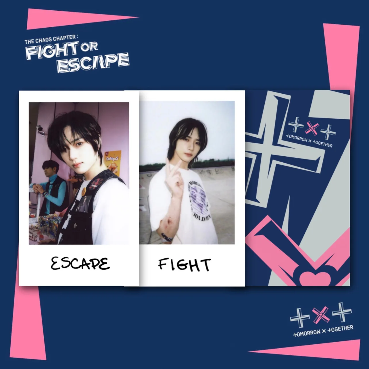 10 шт/комплект Карты полароид Tomorrow x Together TXT FIGHT or ESCAPE для коллекции | Канцтовары