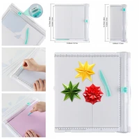 35 5x35 5cm foldable trim and score board paper card cutting mat for boxes invitation envelopes cover of book making diy tools