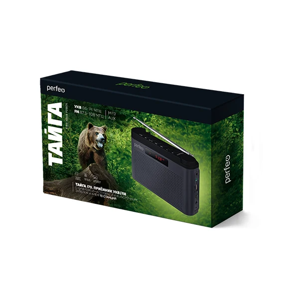 Perfeo радиоприемник цифровой ТАЙГА FM+ 66-108МГц/ MP3/ встроенный аккум USB/морской синий