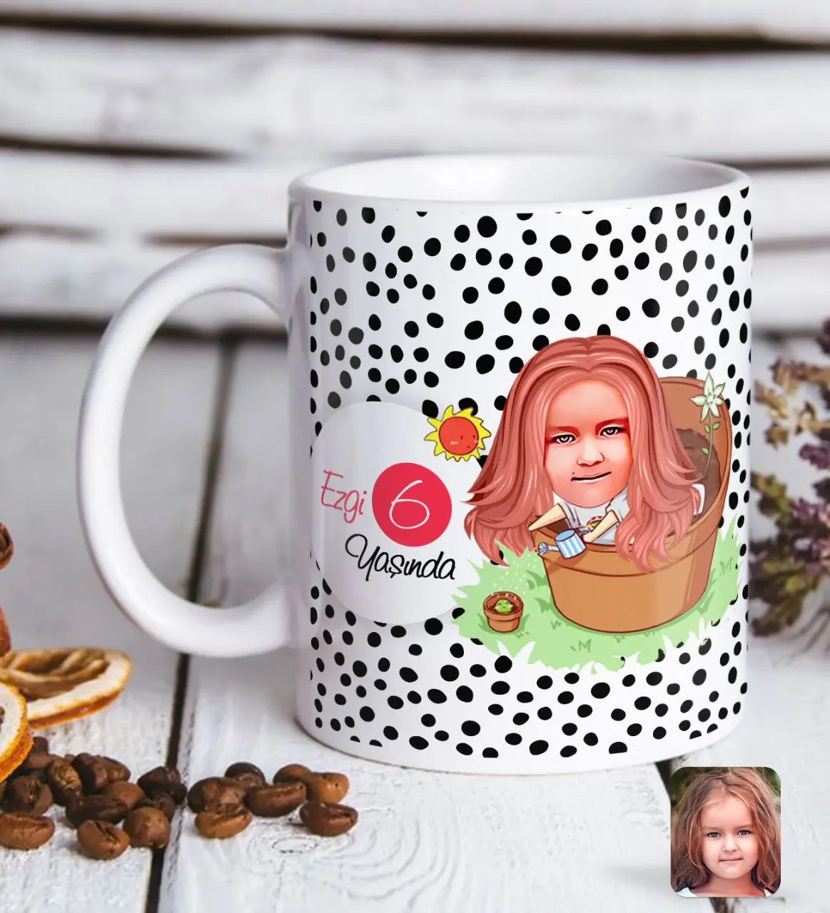 

Девочки возраст карикатура белая кружка Bardak-10