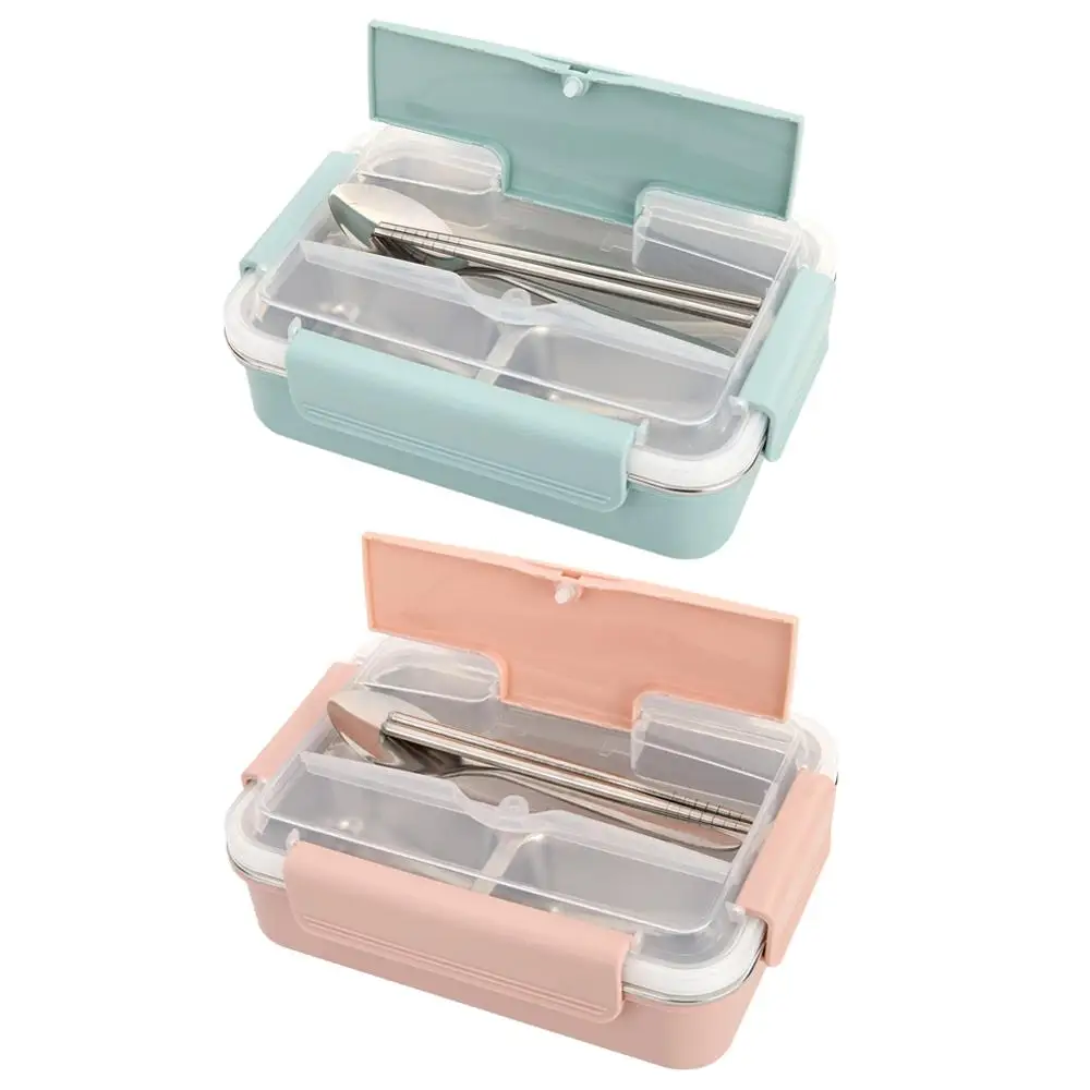 Портативная коробка из нержавеющей стали Bento для кухни герметичный Ланч бокс