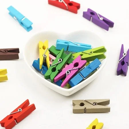 

Colorful Mini Wooden Pegs 440720810