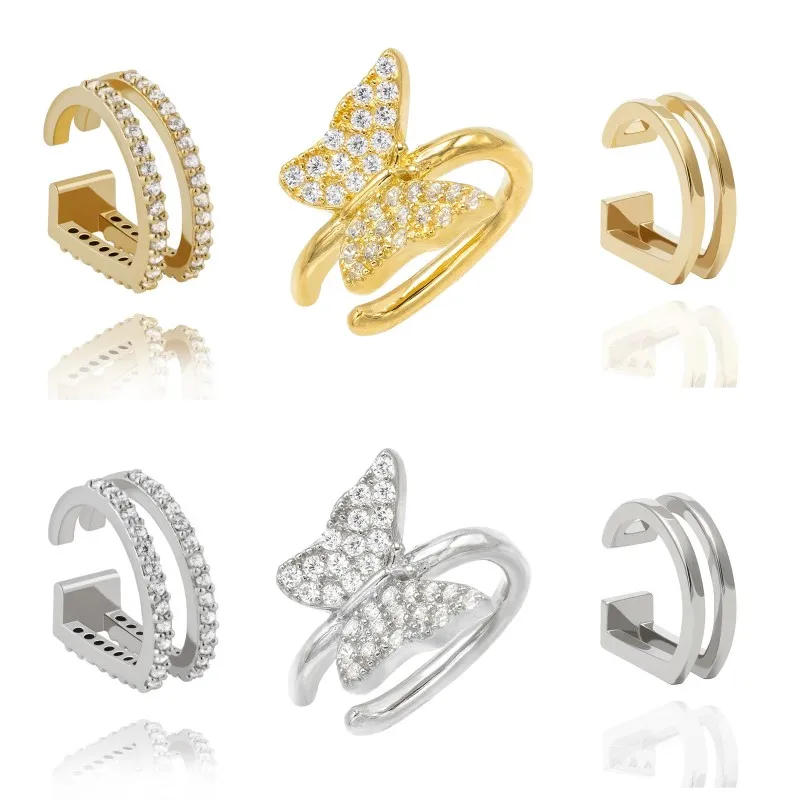 Роскошные женские и мужские серьги-бабочки из стерлингового серебра 925 пробы