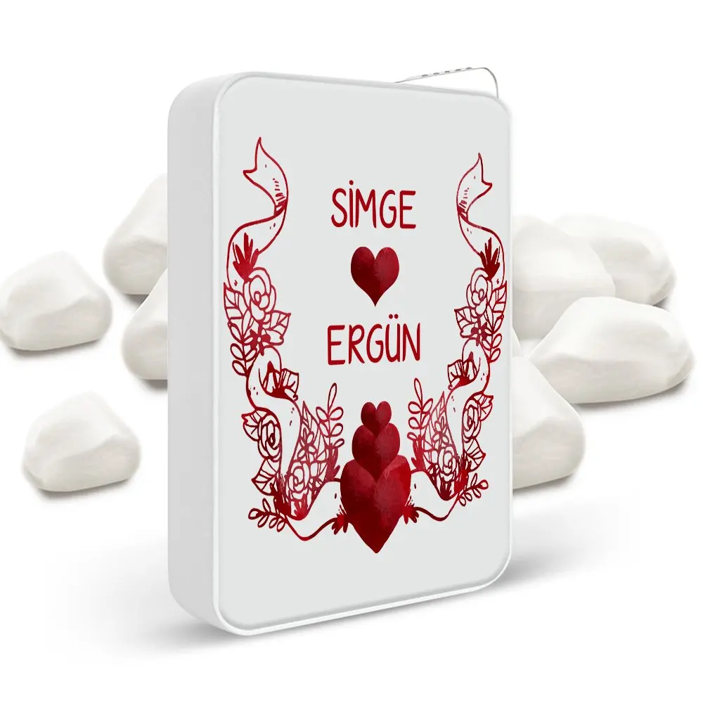

Personalized White Metal Lighter (Valentine's Day Temalı-57)