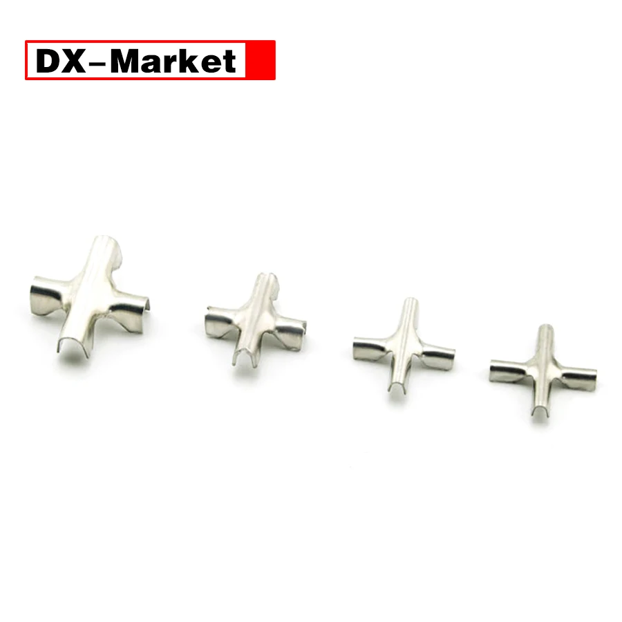 

2mm 2.5mm 3mm 3.5mm 4mm Wire Rope Cross Clips Cross-locks ,304 Stainless Steel Rope Fitting ,J049