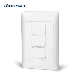 Zemismart Tuya Zigbee кнопочный светильник, переключатель, управление умной жизнью SmartThings US AU, физические Настенные переключатели, кнопочный прерыватель