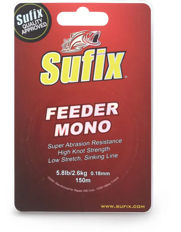 Леска SUFIX Feeder mono красная 300м 0.23мм 4.4кг | Спорт и развлечения