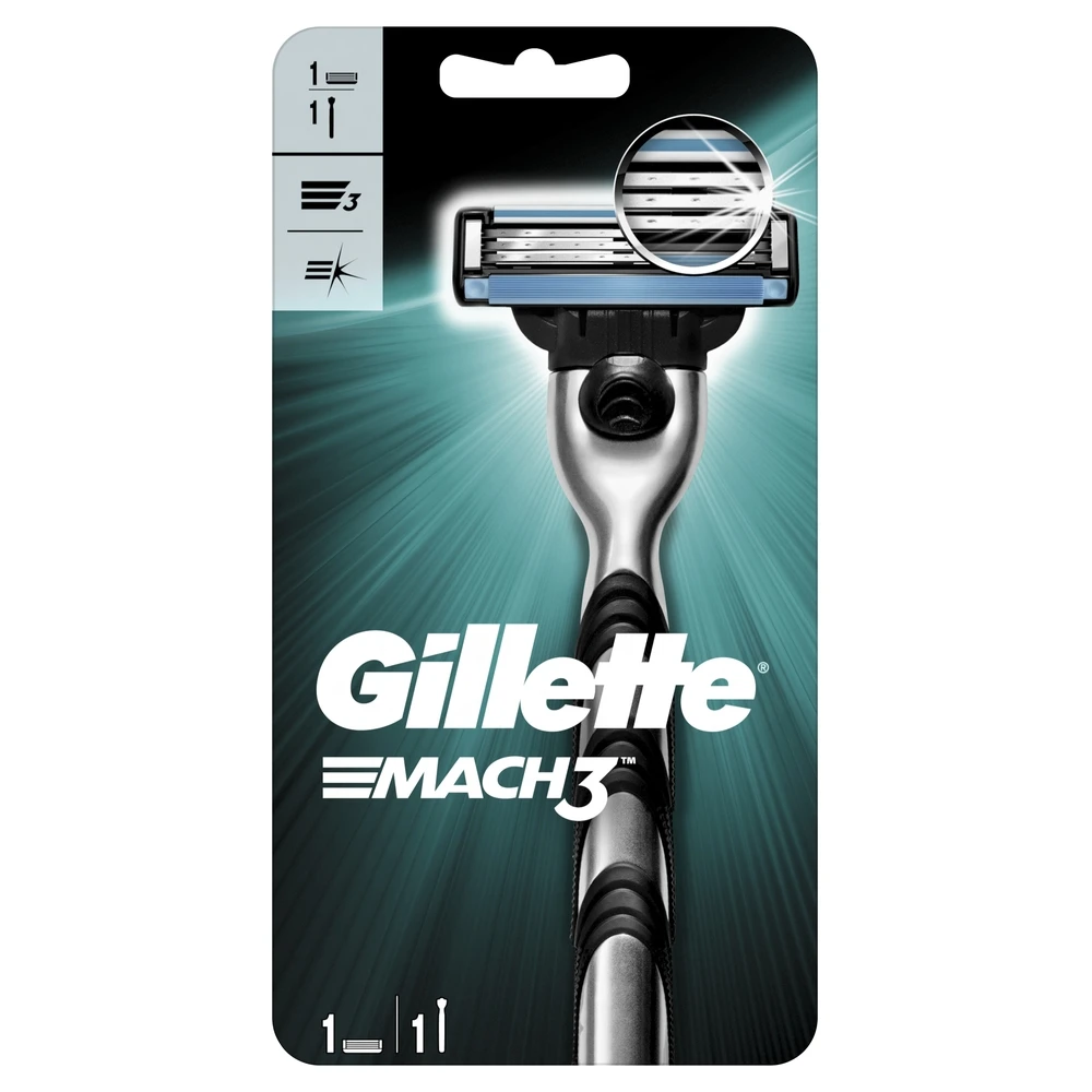 Мужская бритва Gillette Mach 3 с 1 сменной кассетой|Бритва| |