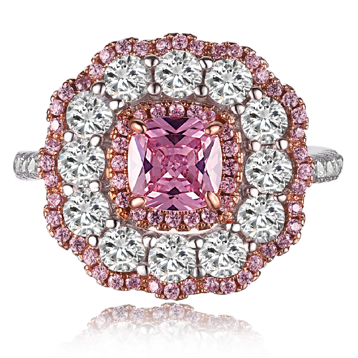 Кольцо с искусственным бриллиантом женское роскошное обручальное Ювелирное